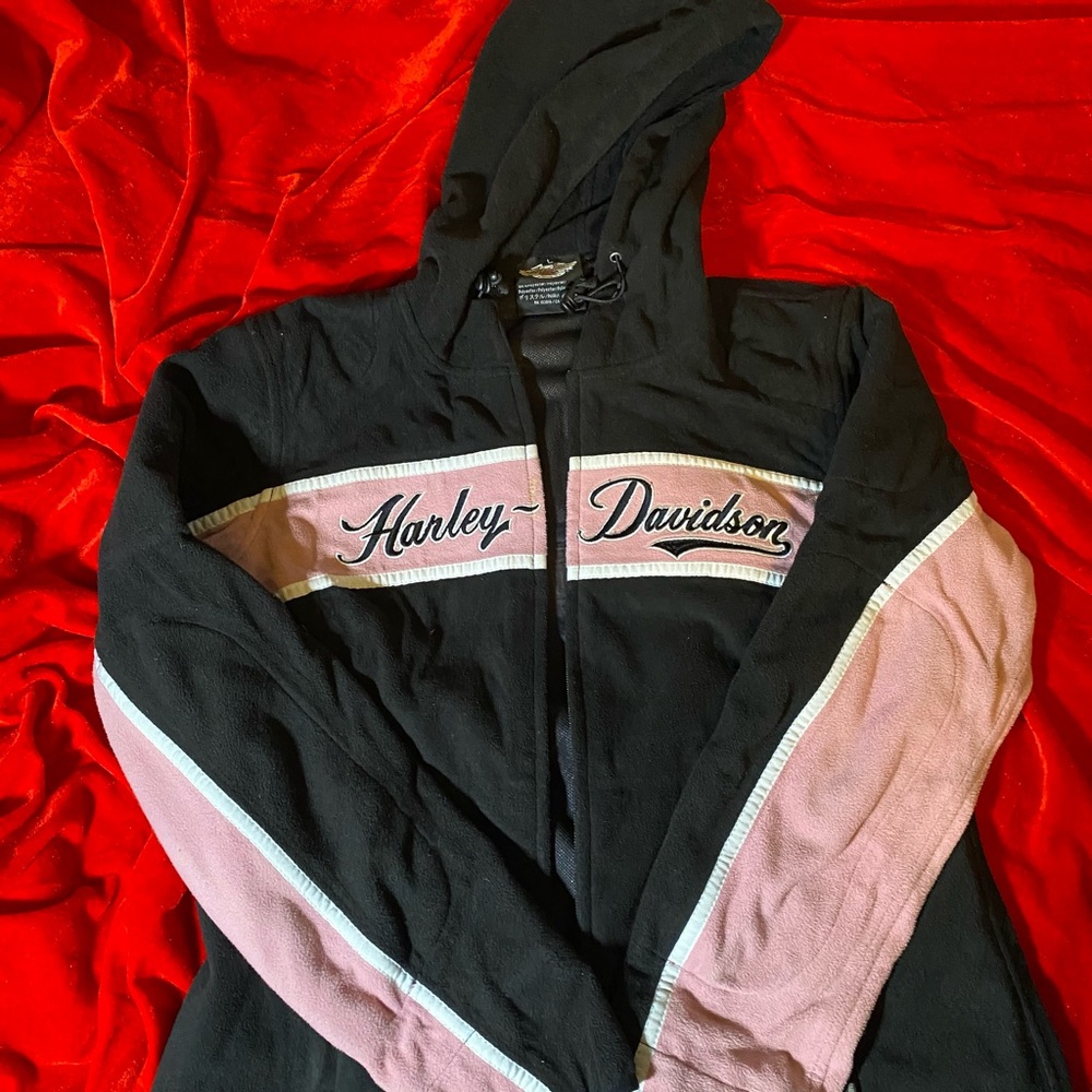 Harley-Davidson Women's Black Jacket with Pink Highlights